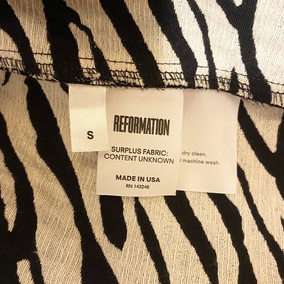 Reformation Zebra Print West Jacket - Picture 6 of 6